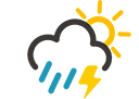 Sonne und Quellwolken, Regenschauer und Gewitter möglich